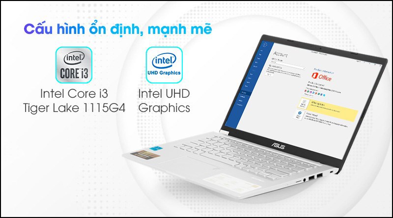 Laptop Asus VivoBook X415EA i3 1115G4/4GB/512GB/Win10 Laptop Asus VivoBook X415EA i3 1115G4/4GB/512GB/Win10