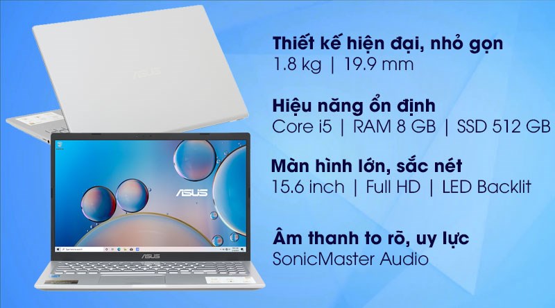Laptop Asus VivoBook X515EP i5 1135G7/8GB/512GB/2GB MX330/Win10 Laptop Asus VivoBook X515EP i5 1135G7/8GB/512GB/2GB MX330/Win10