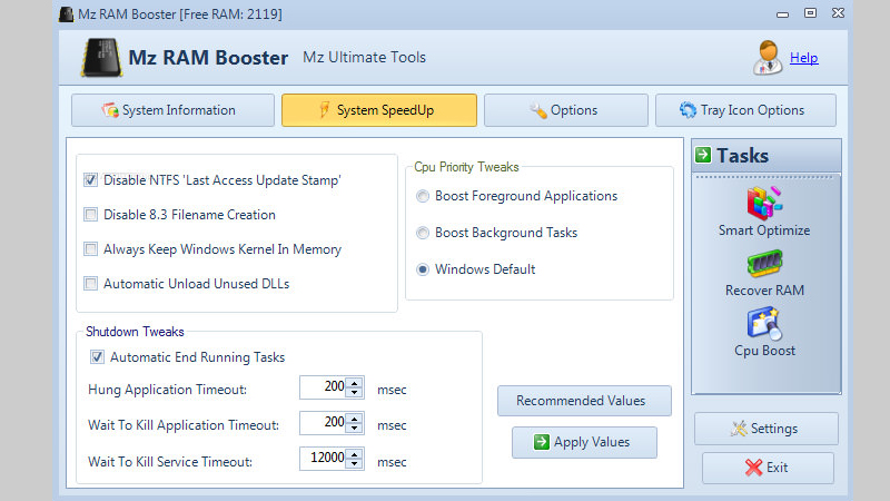 MZ RAM Booster