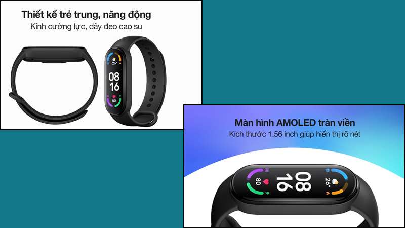 Thiết kế và màn hình của Xiaomi Mi Band 6