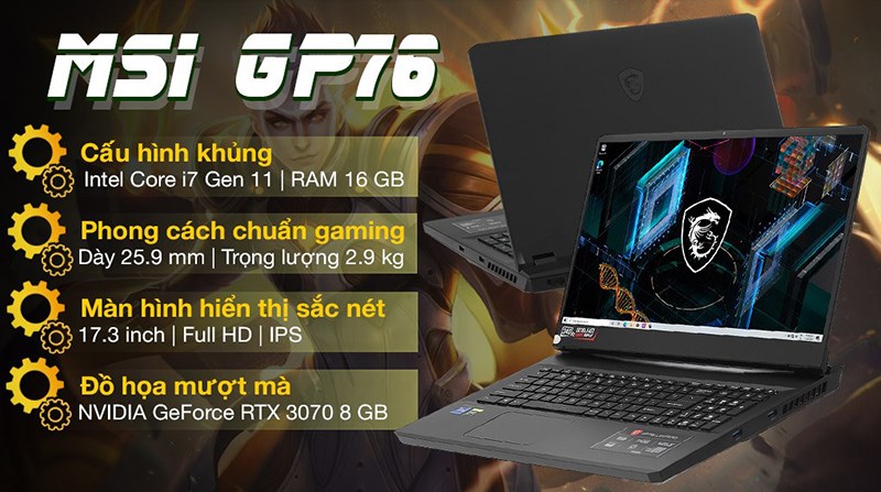 MSI GP76 11UG i7 11800H/16GB/1TB SSD/8GB RTX3070/240Hz MSI GP76 11UG i7 11800H/16GB/1TB SSD/8GB RTX3070/240Hz