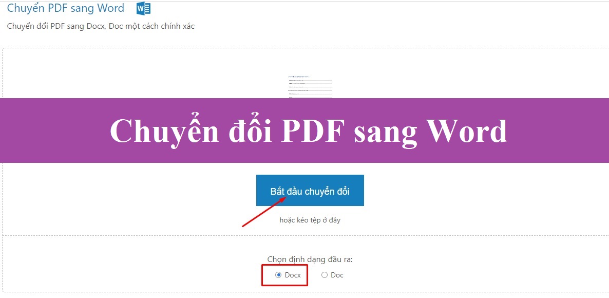 Top trang web chuyển đổi (convert) PDF sang word online không lỗi font tốt nhất 2