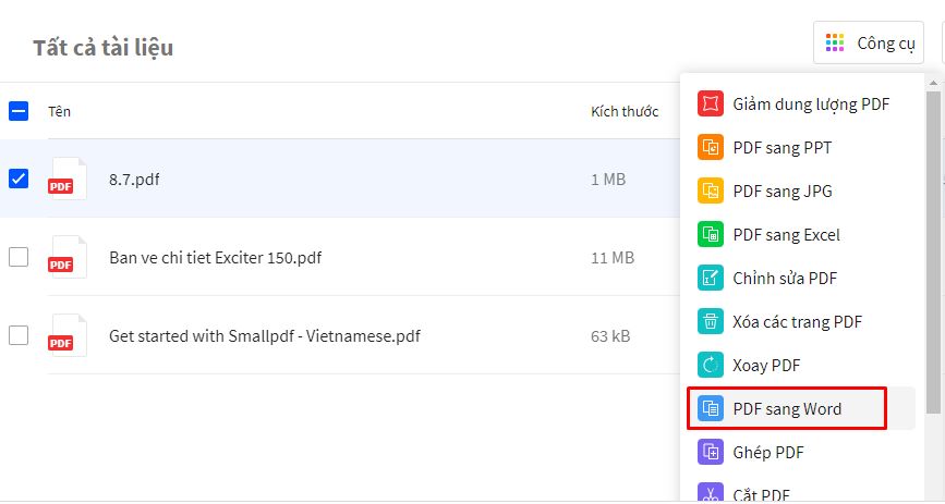 Top trang web chuyển đổi (convert) PDF sang word online không lỗi font tốt nhất 7