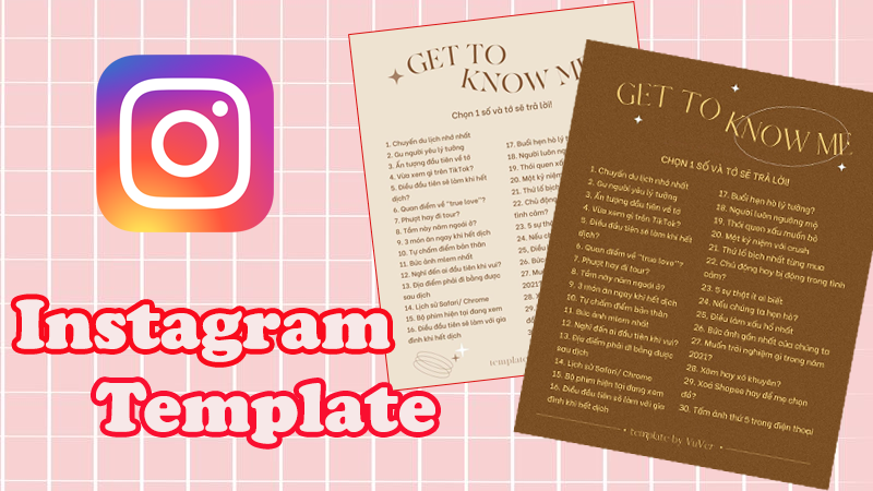 Tổng hợp 10+ template Instagram Get to know me Tiếng Việt Tổng hợp 10+ template Instagram Get to know me Tiếng Việt