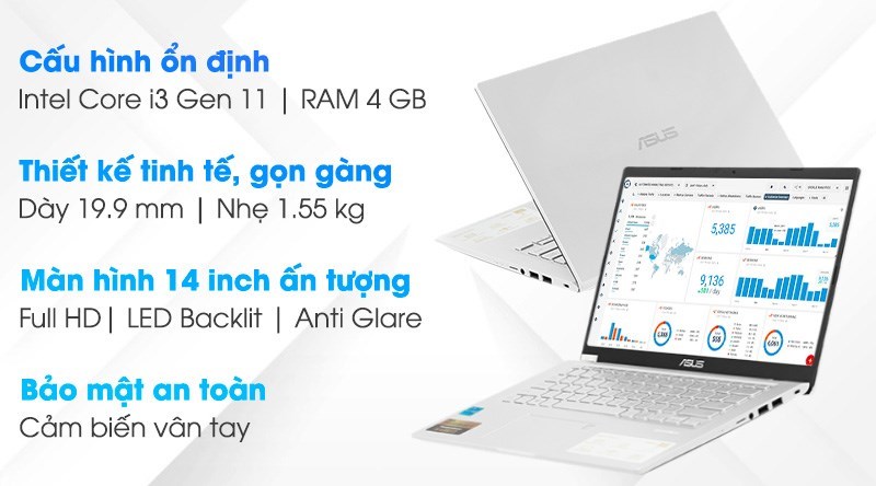Asus VivoBook X415EA i3 1115G4/4GB/512GB/Win10 (EB263T) Asus VivoBook X415EA i3 1115G4/4GB/512GB/Win10 (EB263T)