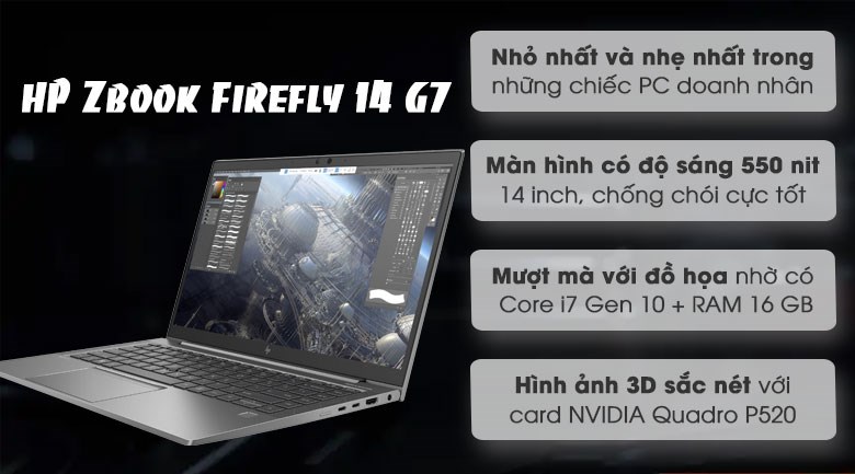 HP Zbook Firefly 14 G7 i7 10510U/16GB/512GB/4GB Quadro P520/Win10 Pro (8VK71AV) HP Zbook Firefly 14 G7 i7 10510U/16GB/512GB/4GB Quadro P520/Win10 Pro (8VK71AV)