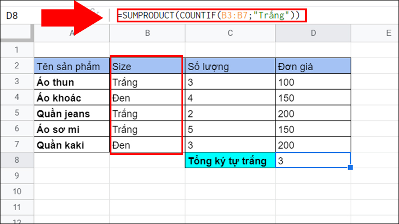 video-cach-su-dung-ham-sumproduct-trong-google-sheet-tinh2013-800x450-1 Ví dụ kết hợp hàm SUMPRODUCT với hàm COUNTIF