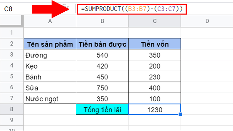 video-cach-su-dung-ham-sumproduct-trong-google-sheet-tinh207-800x450-1 Ví dụ về phép trừ