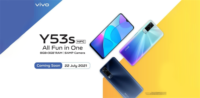 Vivo Y53s NFC sẽ ra mắt vào ngày 22/7 tại Indonesia Vivo Y53s NFC sẽ ra mắt vào ngày 22/7 tại Indonesia