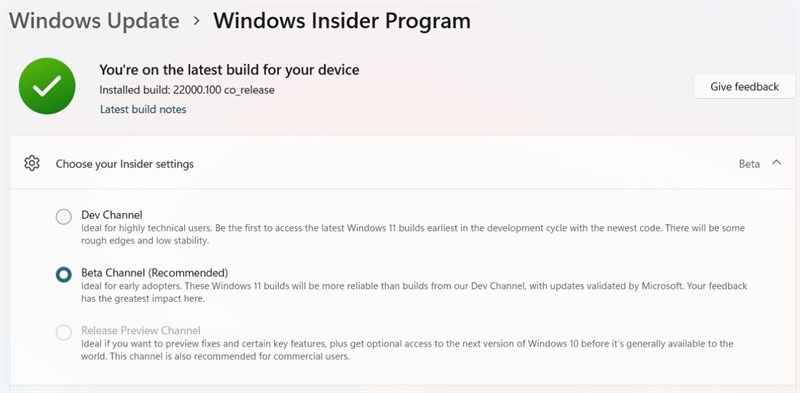 Microsoft phát hành phiên bản Windows 11 beta đầu tiên Microsoft phát hành phiên bản Windows 11 beta đầu tiên