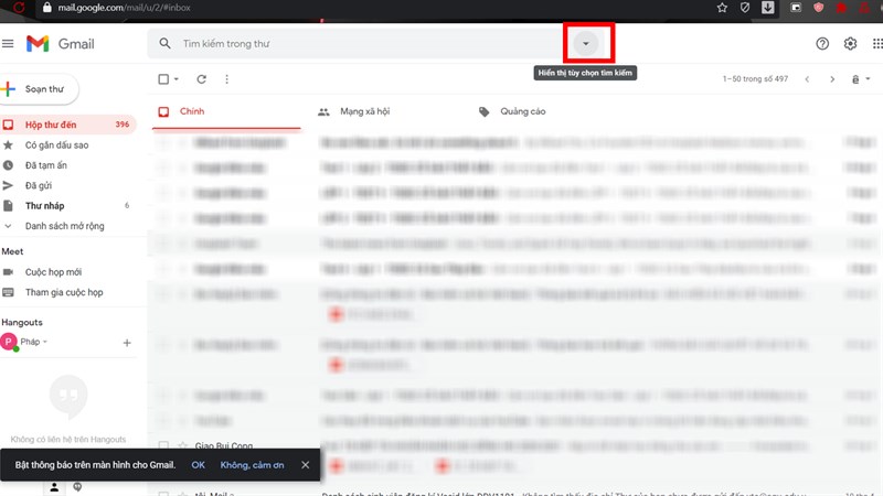 Tìm email theo ngày trên máy tính Tìm email theo ngày trên máy tính