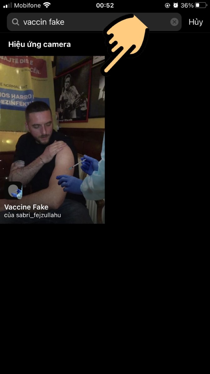 Nhập từ khóa vaccine fake và chọn filter Vaccine Fake Nhập từ khóa vaccine fake và chọn filter Vaccine Fake