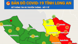 Cách xem bản đồ Covid-19 Long An vùng xanh vùng đỏ