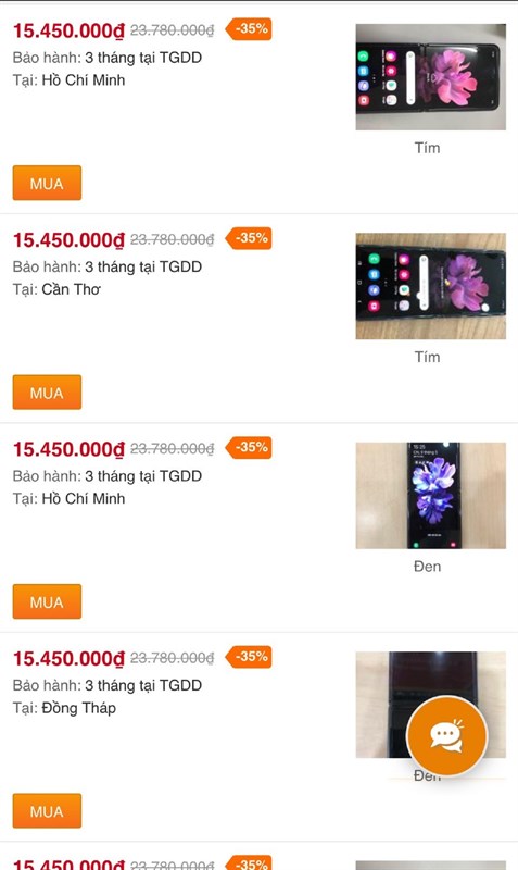 Samsung Galaxy Z Flip cũ Samsung Galaxy Z Flip cũ