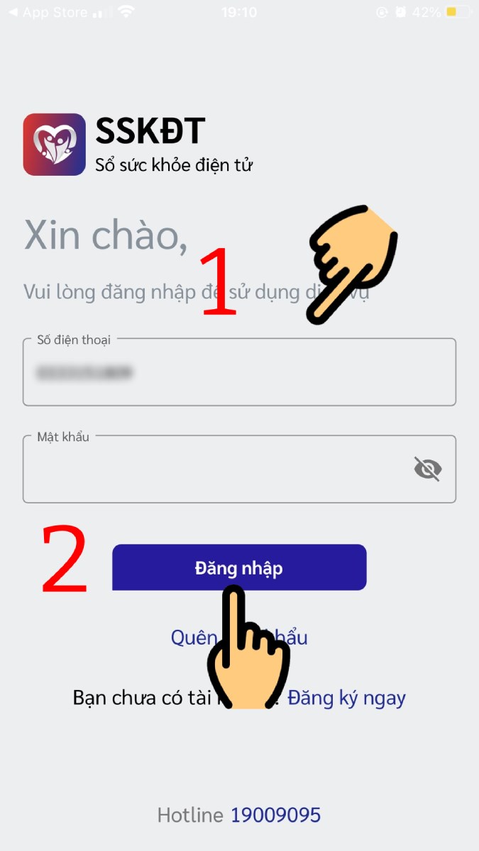 Nhập số điện thoại, mật khẩu và nhấn nút Đăng nhập Nhập số điện thoại, mật khẩu và nhấn nút Đăng nhập