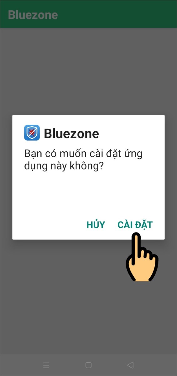 Nhấn nút Cài đặt Nhấn nút Cài đặt