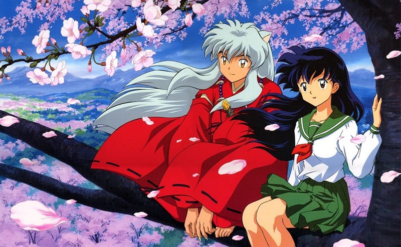 Khuyển dạ xoa Inu Yasha và nữ sinh Higurashi Kagome (từ trái qua) Khuyển dạ xoa Inu Yasha và nữ sinh Higurashi Kagome (từ trái qua)