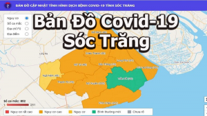 Cách xem bản đồ Covid-19 Sóc Trăng vùng xanh vùng đỏ mới nhất