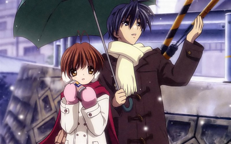 Furukawa Nagisa và Okazaki Tomoya (từ trái qua) Furukawa Nagisa và Okazaki Tomoya (từ trái qua)