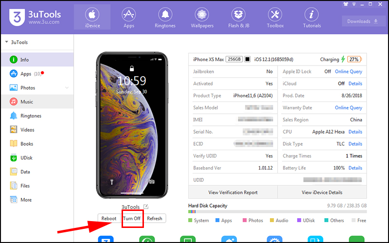 3-cach-tat-nguon-iphone-xs-xs-max-va-iphone-xr-nhanh-nhat205 Chọn Turn Off hoặc Tắt để tắt nguồn iPhone