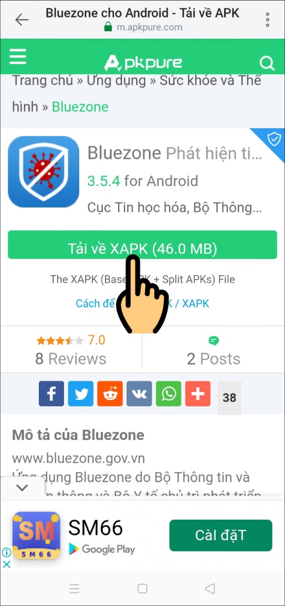 Nhấn nút Tải về XAPK Nhấn nút Tải về XAPK