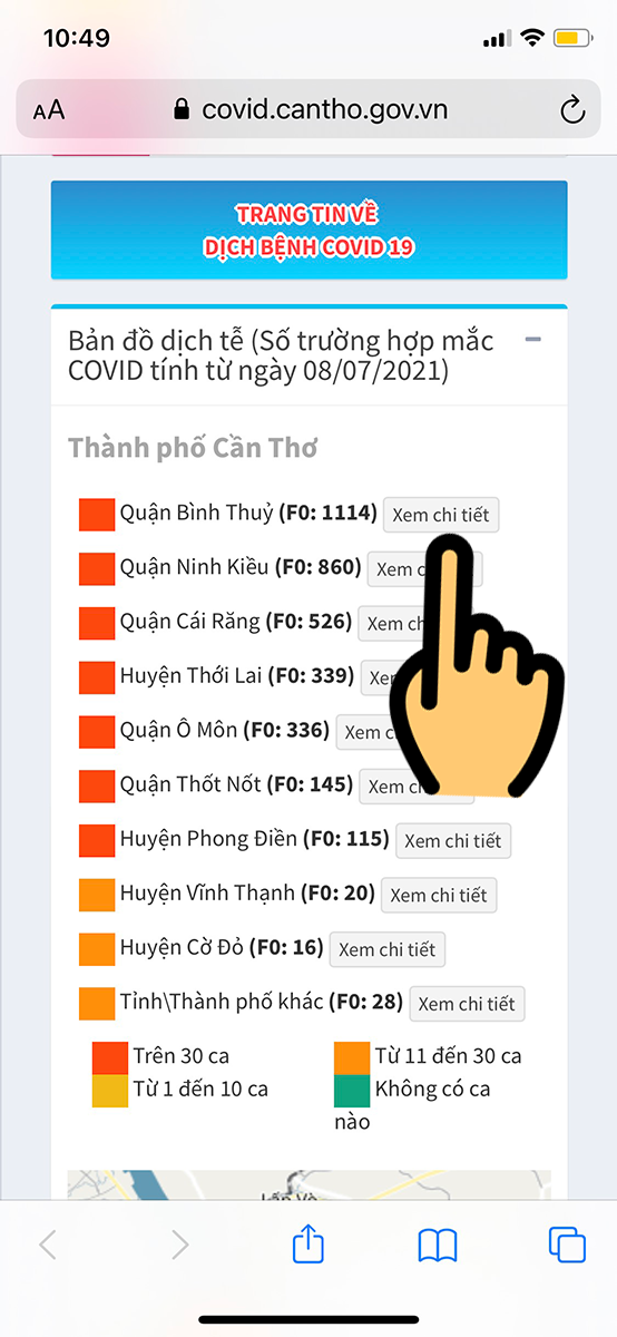 Xem chi tiết từng quận/huyện Xem chi tiết từng quận/huyện
