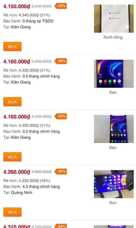 Vivo V20 SE cũ Vivo V20 SE cũ