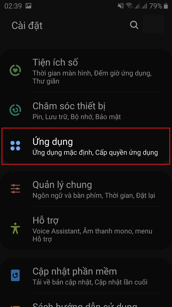 Chọn Ứng dụng Chọn Ứng dụng