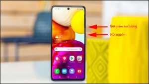 Nhấn đồng thời nút nguồn và giảm âm lượng để chụp màn hình