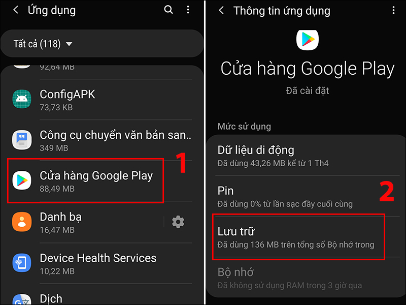 7-cach-khac-phuc-ma-loi-501-tren-ch-play-google-play-hieu-3-0-800x600-1 Bạn chọn phần Lưu trữ trong ứng dụng và tiến hành xóa bộ nhớ đệm