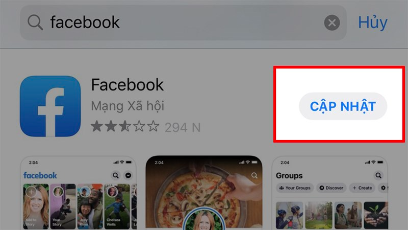 Chọn Cập nhật Chọn Cập nhật