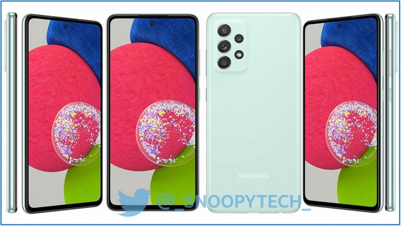 Galaxy A52s 5G lộ nhiều ảnh render với 4 tùy chọn màu sắc khác nhau, trong đó có một màu rất ‘tươi mát’ Galaxy A52s 5G lộ nhiều ảnh render với 4 tùy chọn màu sắc khác nhau, trong đó có một màu rất ‘tươi mát’