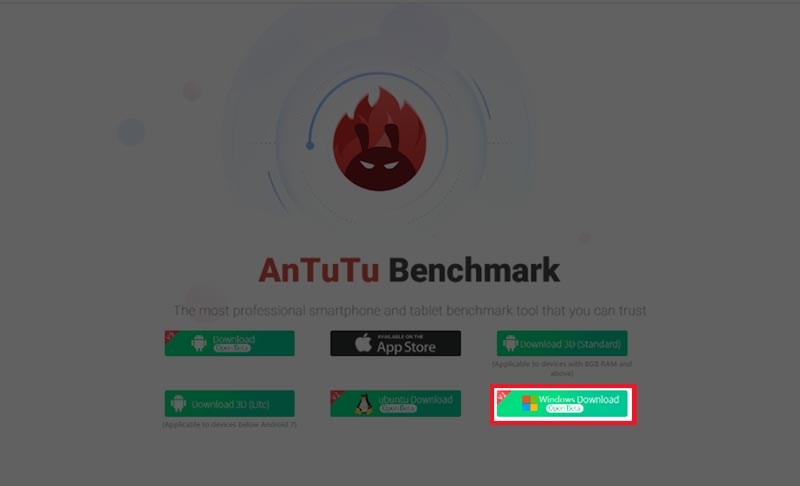 chọn nút Windows Download chọn nút Windows Download