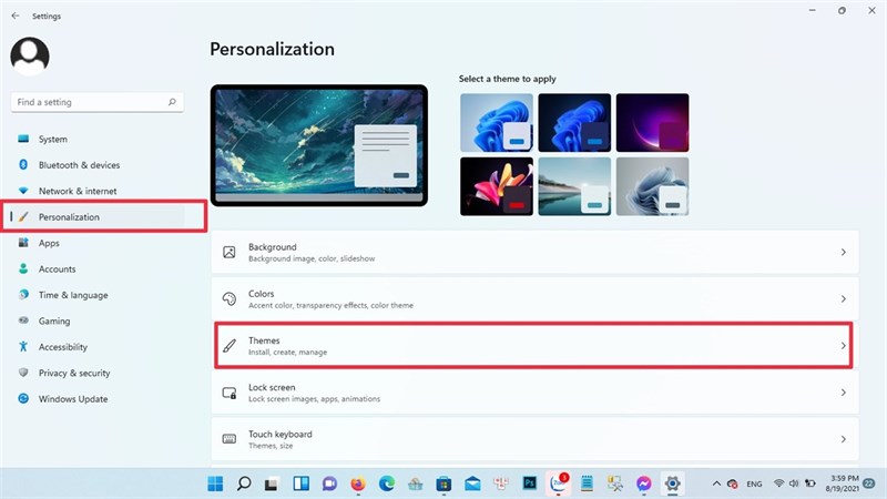 cách thay đổi theme Windows 11 cách thay đổi theme Windows 11