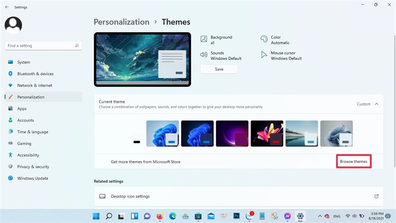 cách thay đổi theme Windows 11 cách thay đổi theme Windows 11