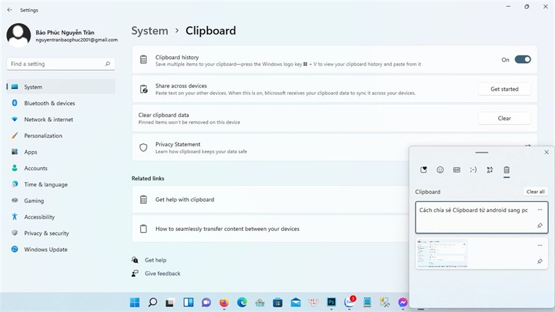 cách đồng bộ Clipboard cách đồng bộ Clipboard