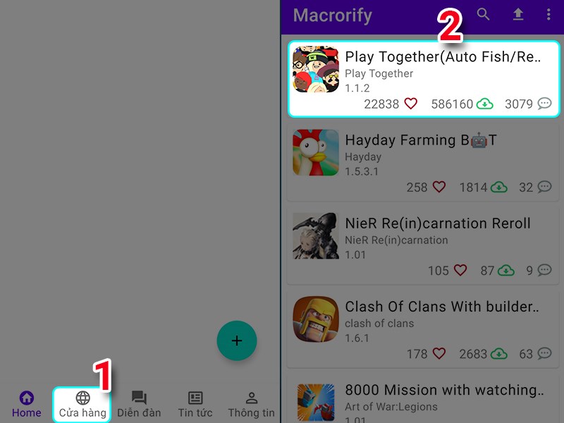 Cài đặt cho game Cài đặt cho game