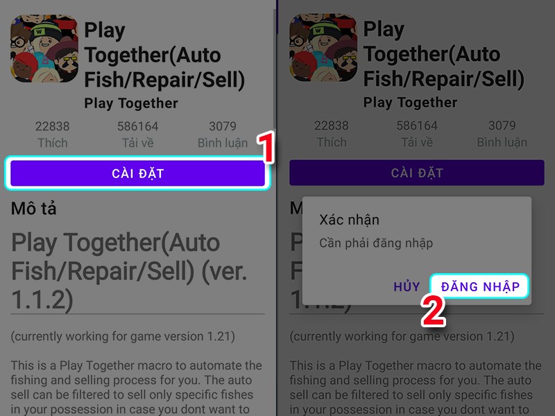 Cài đặt game Cài đặt game