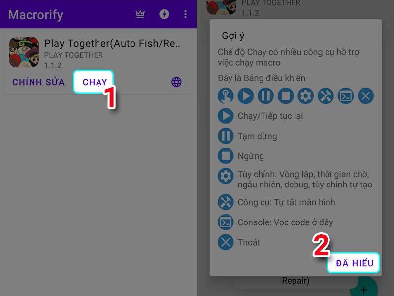Chạy ứng dụng Chạy ứng dụng