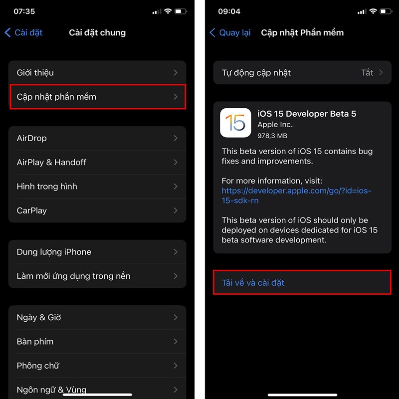 Cách cập nhật iOS 15 Beta 5 Cách cập nhật iOS 15 Beta 5