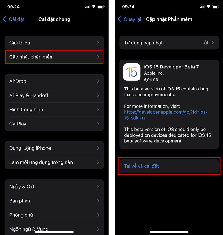 Cách cập nhật iOS 15 Beta 7 Cách cập nhật iOS 15 Beta 7