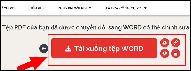 Lưu file Word vừa chuyển đổi về máy