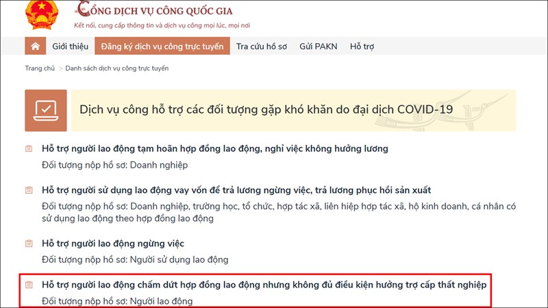 Cách đăng ký nhận tiền hỗ trợ Covid-19 Cách đăng ký nhận tiền hỗ trợ Covid-19