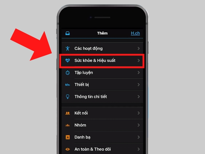 Chọn Sức khỏe và Hiệu suất