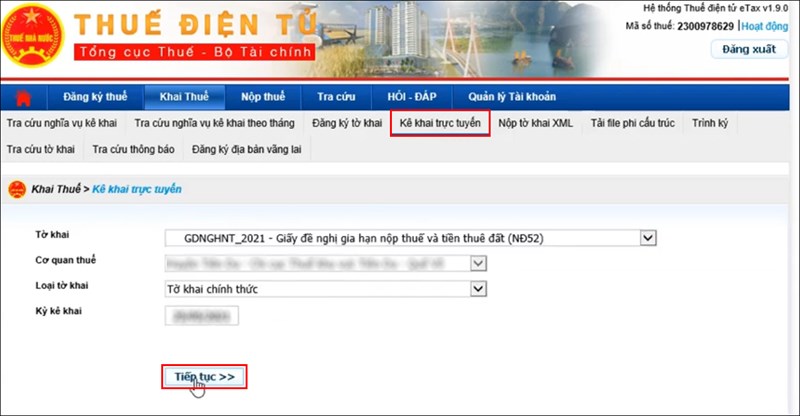 Cách gia hạn nộp thuế 2021 Cách gia hạn nộp thuế 2021
