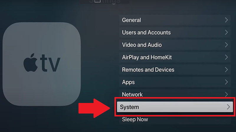 cach-khoi-phuc-cai-dat-goc-cho-apple-tv-2-800x450-1 Vào System
