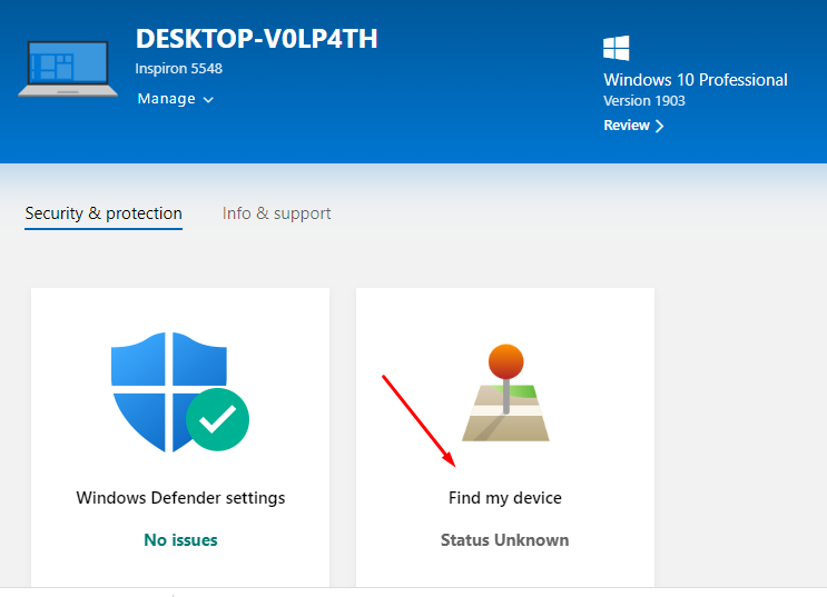 Cách sử dụng tính năng định vị tìm máy tính Windows 10 bị mất 8