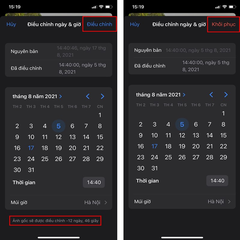 Cách sửa ngày giờ trên ảnh iPhone Cách sửa ngày giờ trên ảnh iPhone