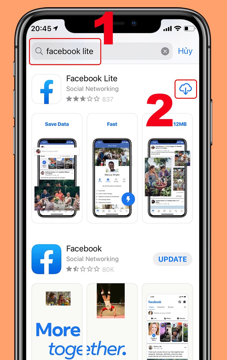 Tải Facebook Lite cho điện thoại iPhone Tải Facebook Lite cho điện thoại iPhone