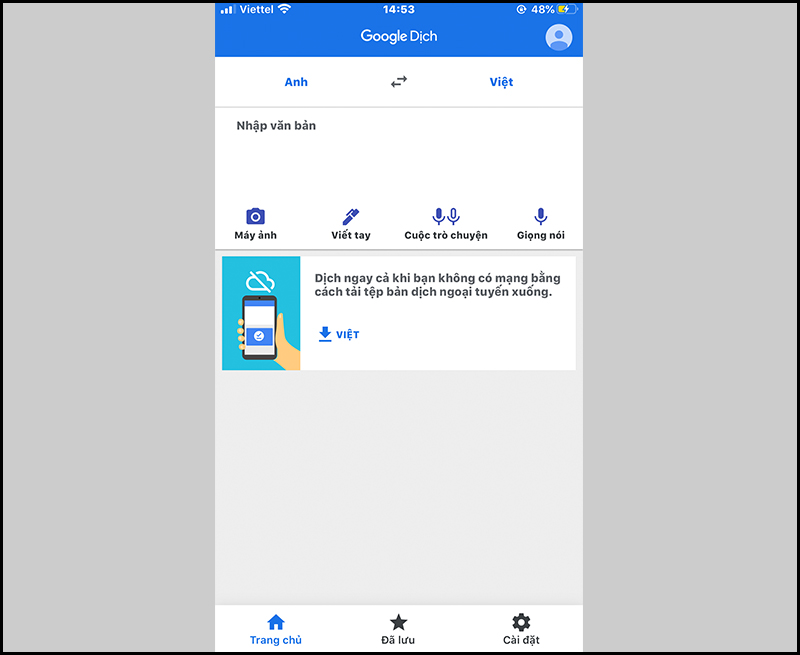 cach-tai-google-dich-ve-may-tinh-dien-thoai-don-gian-nhanh-9-1 Giao diện của ứng dụng trên điện thoại
